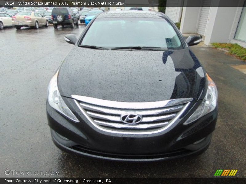 Phantom Black Metallic / Gray 2014 Hyundai Sonata Limited 2.0T