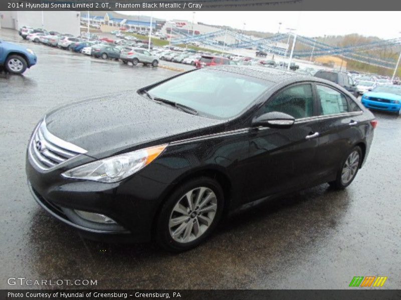 Phantom Black Metallic / Gray 2014 Hyundai Sonata Limited 2.0T