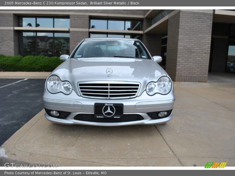 Brilliant Silver Metallic / Black 2005 Mercedes-Benz C 230 Kompressor Sedan