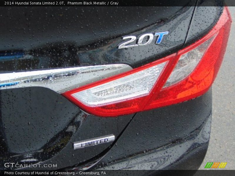 Phantom Black Metallic / Gray 2014 Hyundai Sonata Limited 2.0T