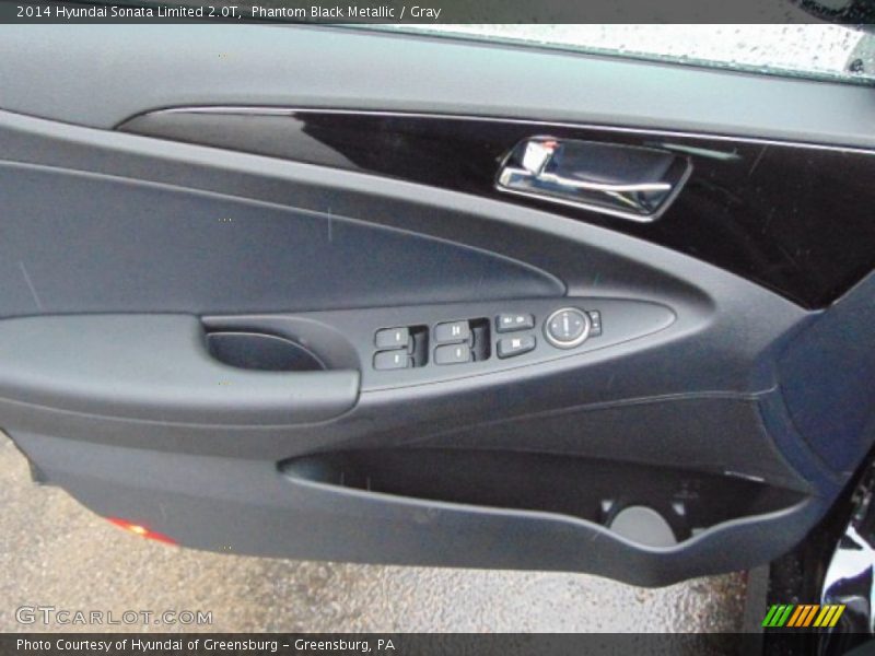Phantom Black Metallic / Gray 2014 Hyundai Sonata Limited 2.0T