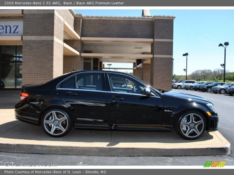 Black / Black AMG Premium Leather 2009 Mercedes-Benz C 63 AMG