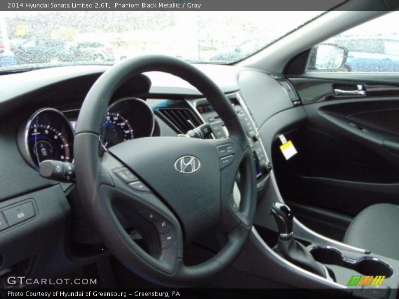 Phantom Black Metallic / Gray 2014 Hyundai Sonata Limited 2.0T
