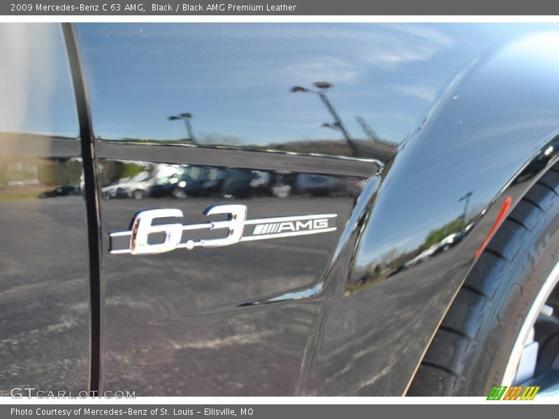 Black / Black AMG Premium Leather 2009 Mercedes-Benz C 63 AMG