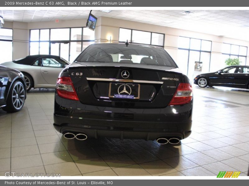 Black / Black AMG Premium Leather 2009 Mercedes-Benz C 63 AMG