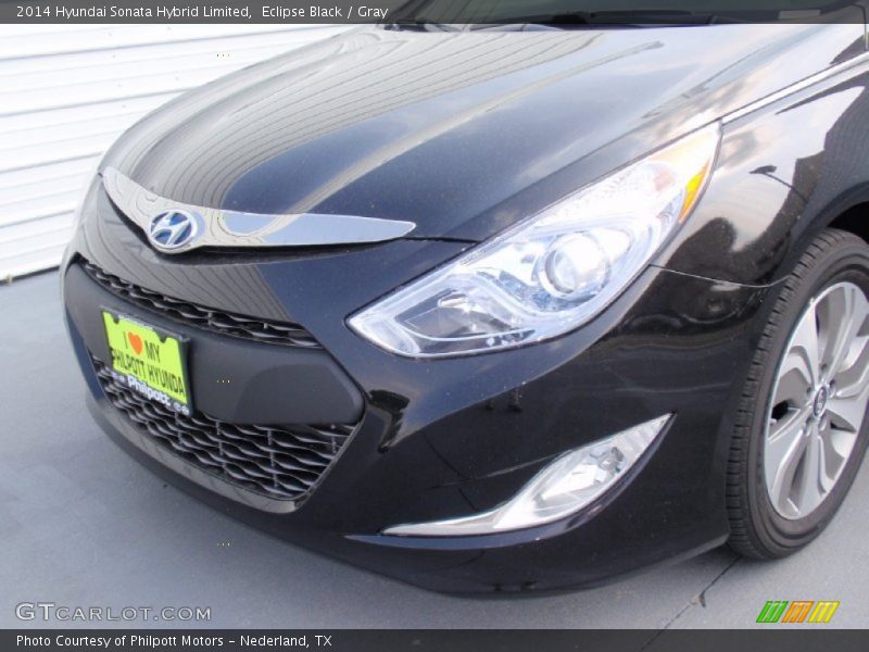 Eclipse Black / Gray 2014 Hyundai Sonata Hybrid Limited