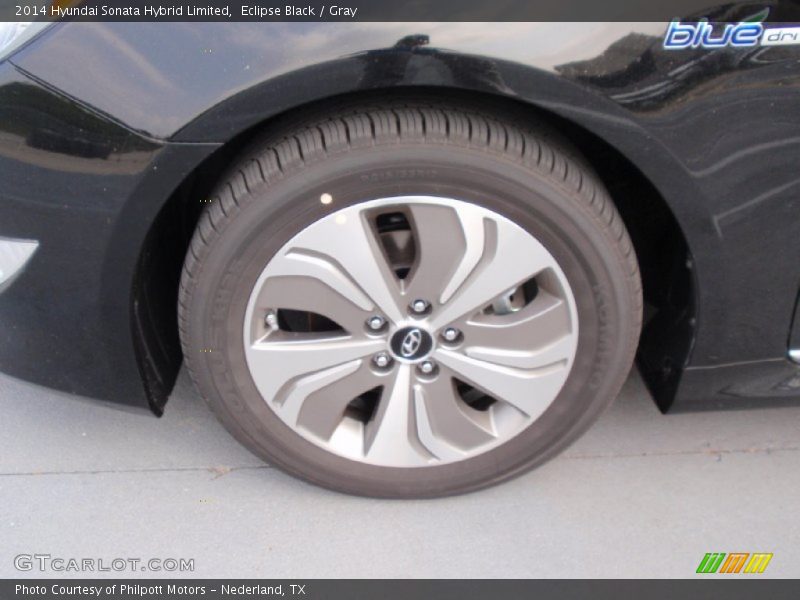 Eclipse Black / Gray 2014 Hyundai Sonata Hybrid Limited