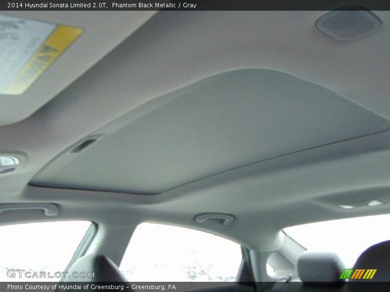 Phantom Black Metallic / Gray 2014 Hyundai Sonata Limited 2.0T
