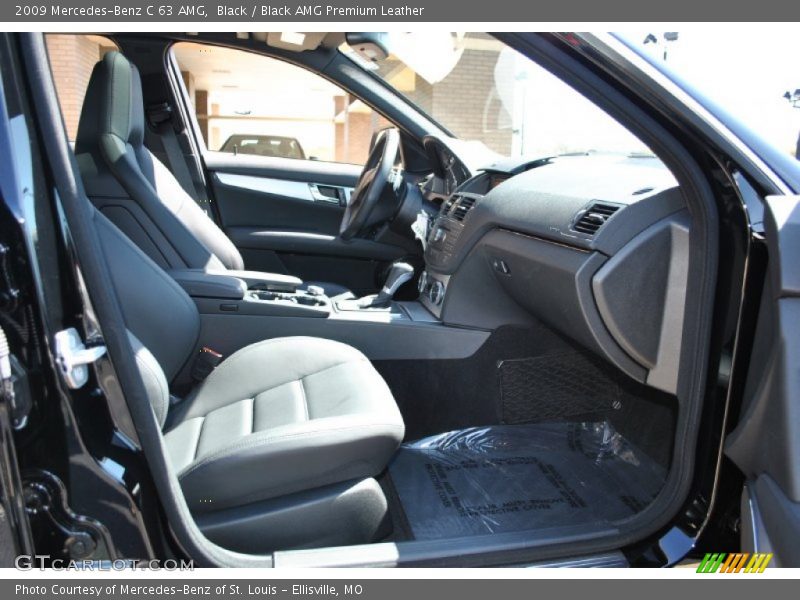 Black / Black AMG Premium Leather 2009 Mercedes-Benz C 63 AMG