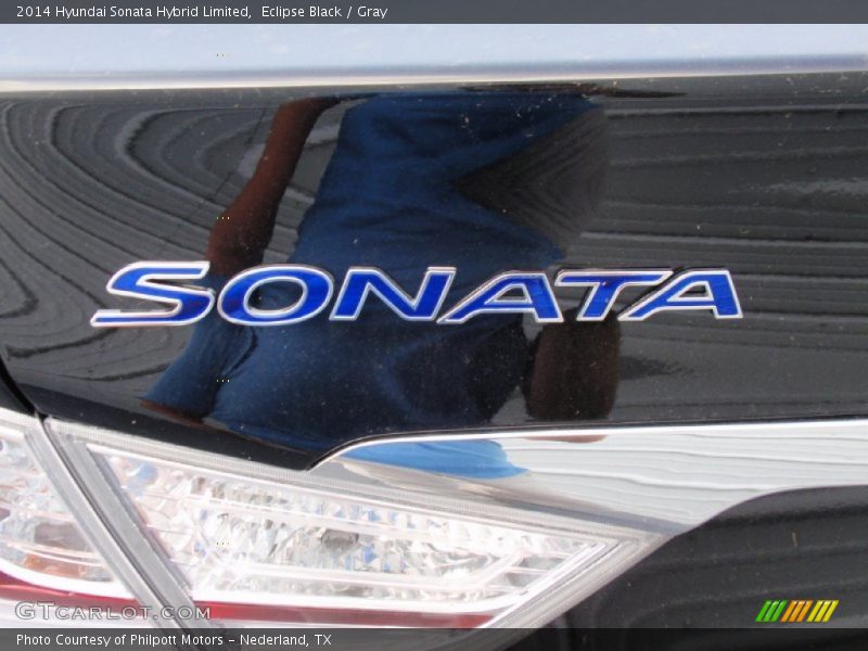 Eclipse Black / Gray 2014 Hyundai Sonata Hybrid Limited