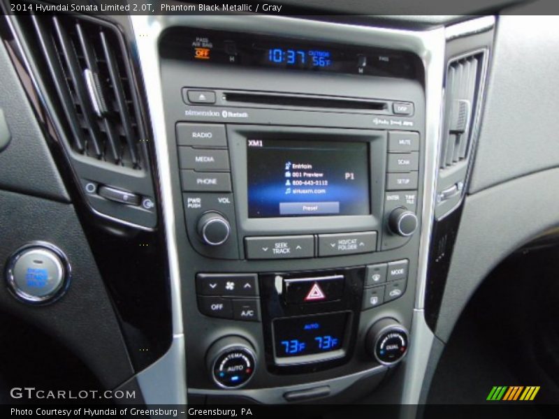Phantom Black Metallic / Gray 2014 Hyundai Sonata Limited 2.0T