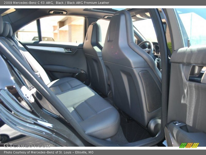 Black / Black AMG Premium Leather 2009 Mercedes-Benz C 63 AMG
