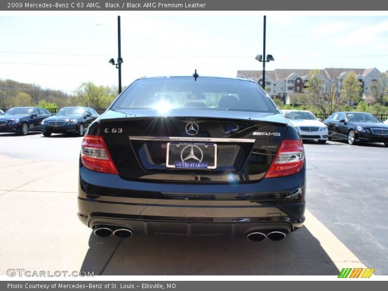 Black / Black AMG Premium Leather 2009 Mercedes-Benz C 63 AMG