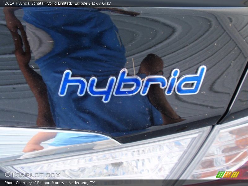 Eclipse Black / Gray 2014 Hyundai Sonata Hybrid Limited