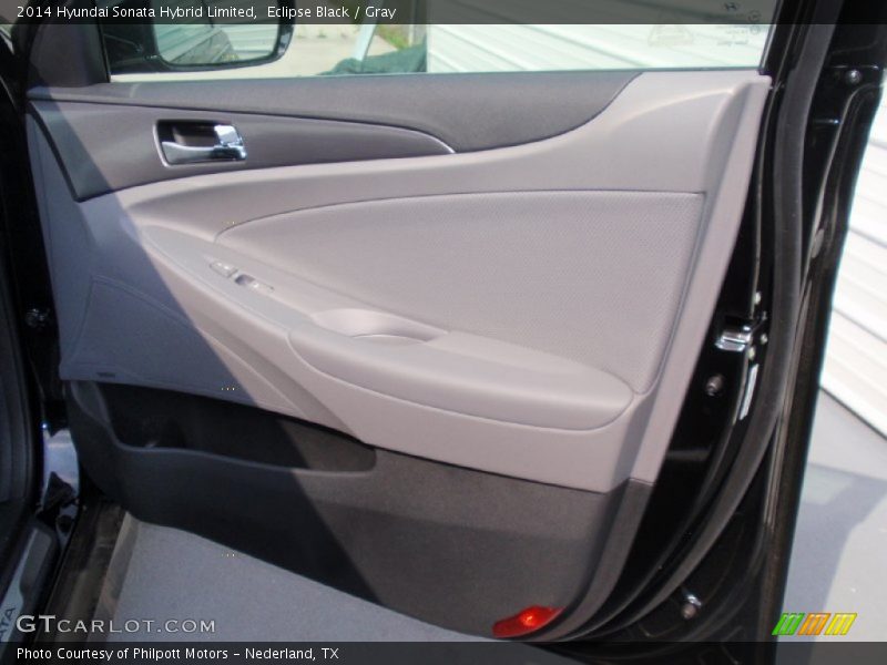 Eclipse Black / Gray 2014 Hyundai Sonata Hybrid Limited