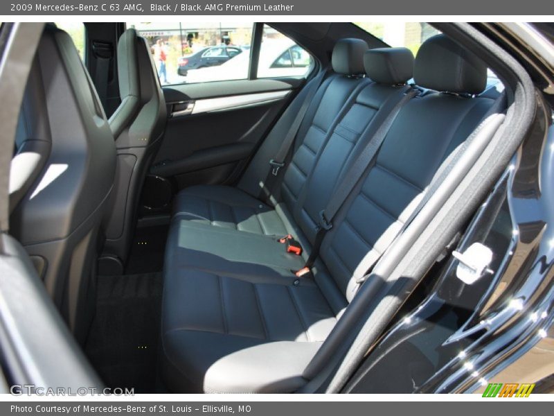 Black / Black AMG Premium Leather 2009 Mercedes-Benz C 63 AMG