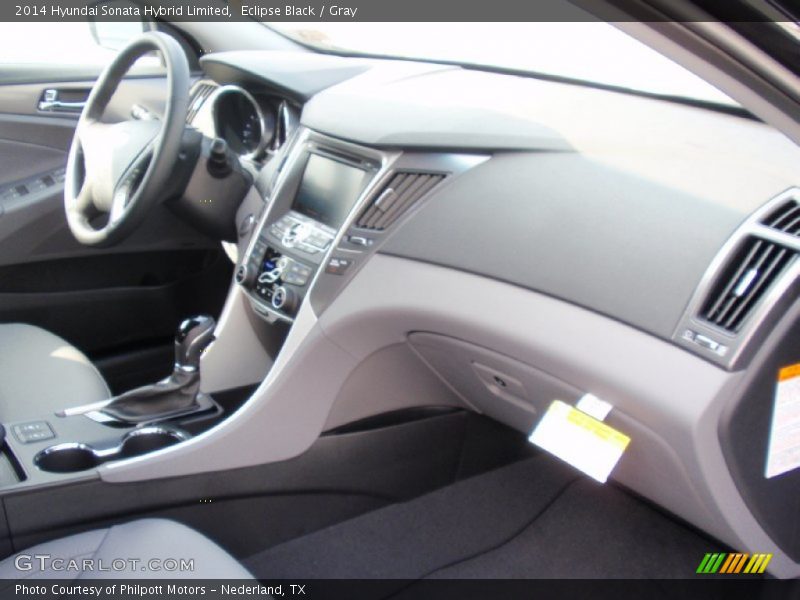 Eclipse Black / Gray 2014 Hyundai Sonata Hybrid Limited