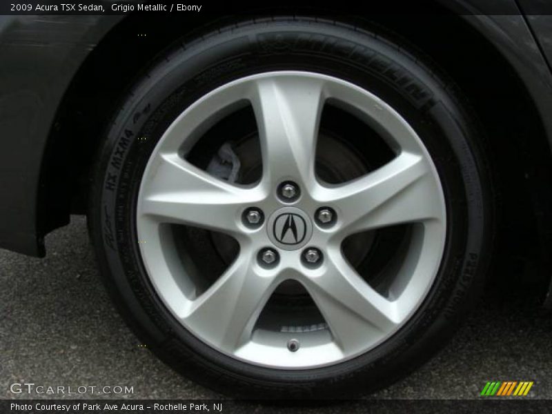 Grigio Metallic / Ebony 2009 Acura TSX Sedan