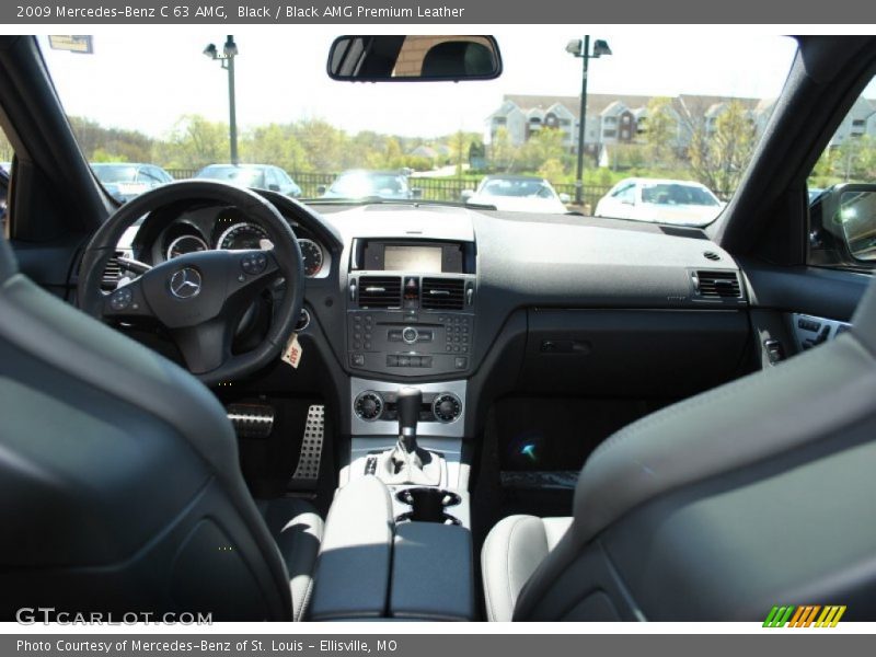 Black / Black AMG Premium Leather 2009 Mercedes-Benz C 63 AMG