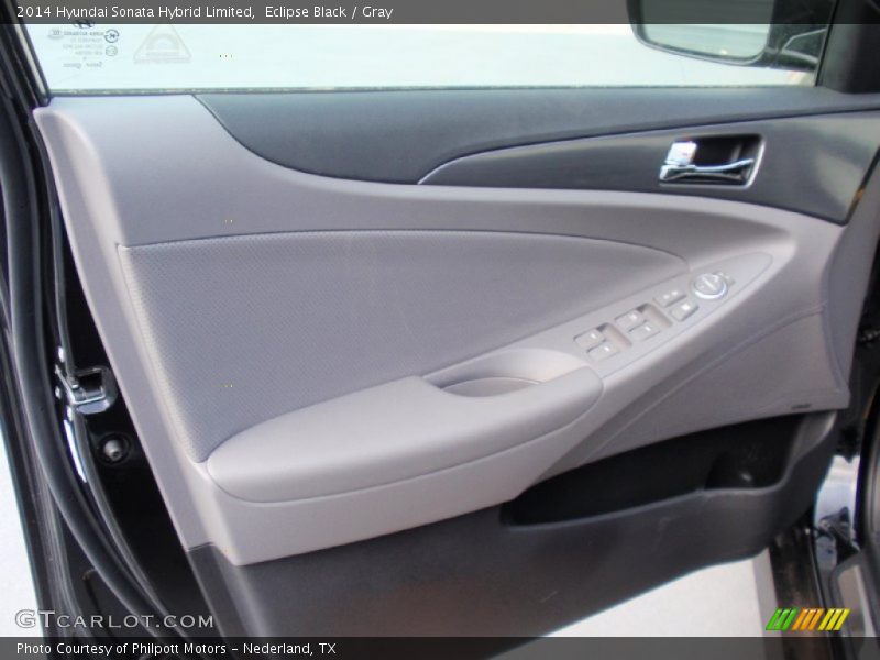 Eclipse Black / Gray 2014 Hyundai Sonata Hybrid Limited
