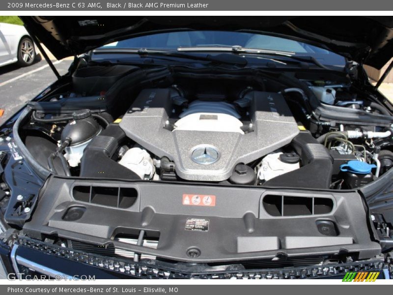 Black / Black AMG Premium Leather 2009 Mercedes-Benz C 63 AMG