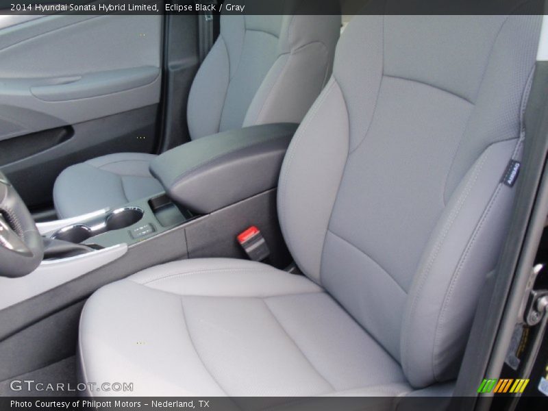 Eclipse Black / Gray 2014 Hyundai Sonata Hybrid Limited