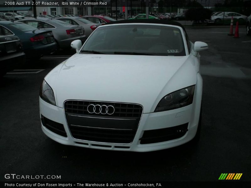 Ibis White / Crimson Red 2008 Audi TT 2.0T Roadster