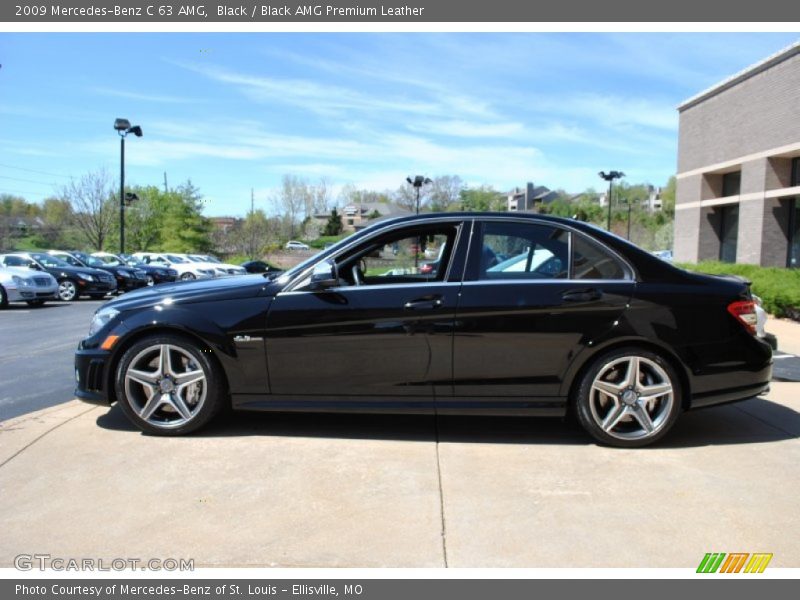 Black / Black AMG Premium Leather 2009 Mercedes-Benz C 63 AMG