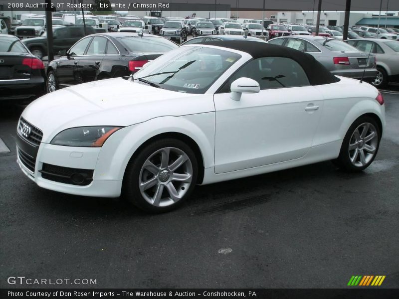Ibis White / Crimson Red 2008 Audi TT 2.0T Roadster