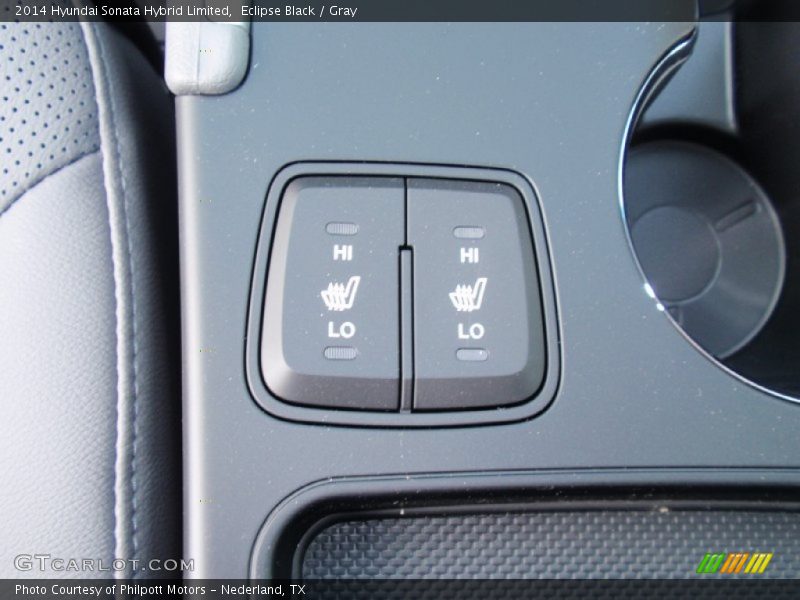 Eclipse Black / Gray 2014 Hyundai Sonata Hybrid Limited