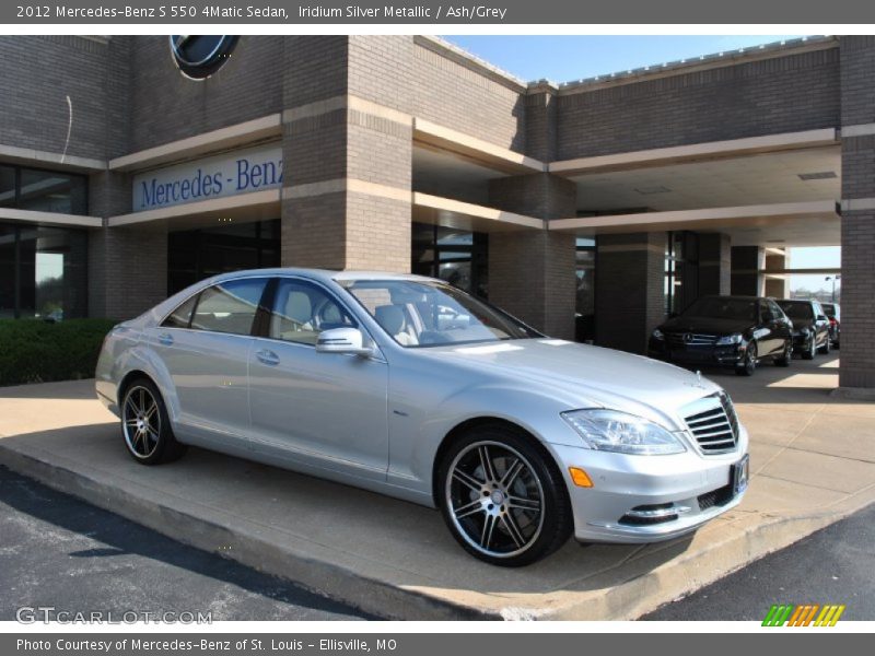 Iridium Silver Metallic / Ash/Grey 2012 Mercedes-Benz S 550 4Matic Sedan