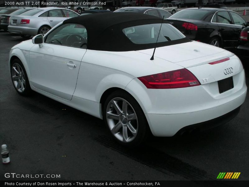 Ibis White / Crimson Red 2008 Audi TT 2.0T Roadster