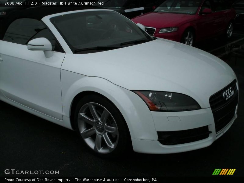 Ibis White / Crimson Red 2008 Audi TT 2.0T Roadster
