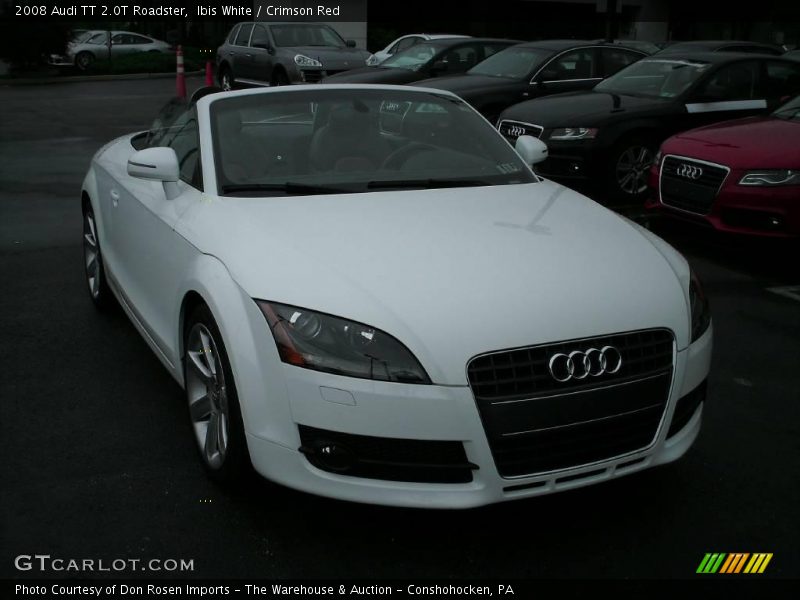 Ibis White / Crimson Red 2008 Audi TT 2.0T Roadster