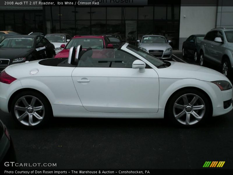 Ibis White / Crimson Red 2008 Audi TT 2.0T Roadster