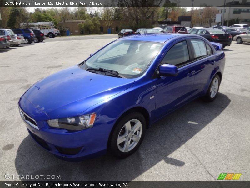 Electric Blue Pearl / Black 2008 Mitsubishi Lancer ES