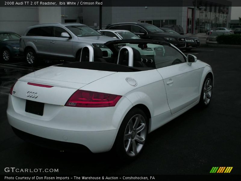 Ibis White / Crimson Red 2008 Audi TT 2.0T Roadster