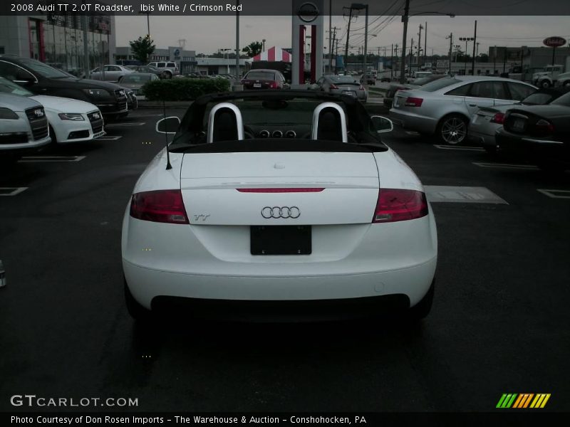 Ibis White / Crimson Red 2008 Audi TT 2.0T Roadster