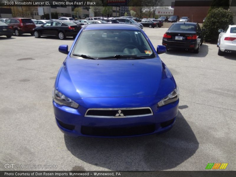 Electric Blue Pearl / Black 2008 Mitsubishi Lancer ES