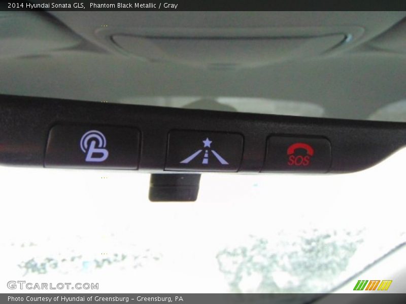 Phantom Black Metallic / Gray 2014 Hyundai Sonata GLS
