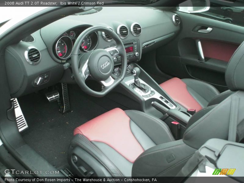 Ibis White / Crimson Red 2008 Audi TT 2.0T Roadster