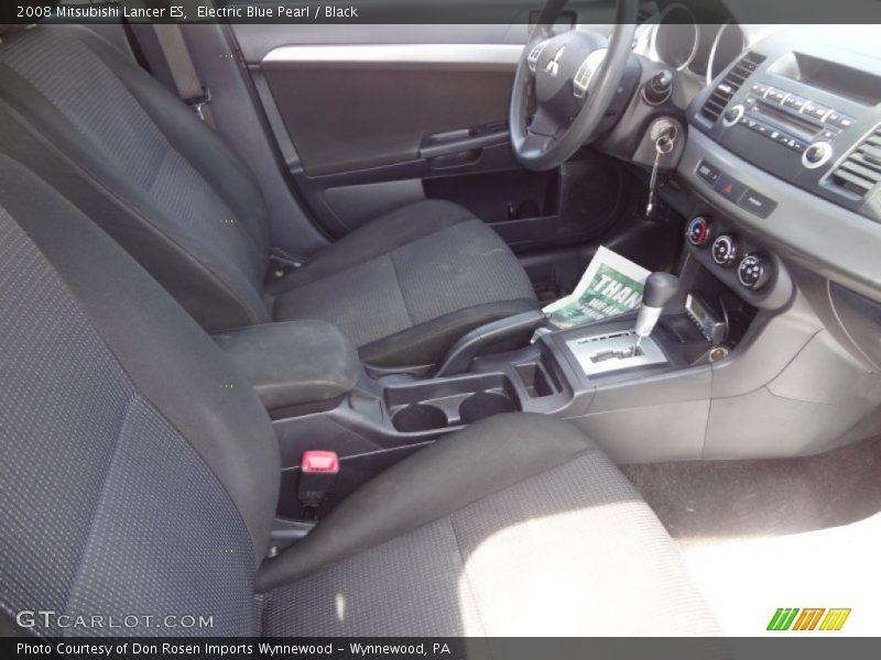 Electric Blue Pearl / Black 2008 Mitsubishi Lancer ES