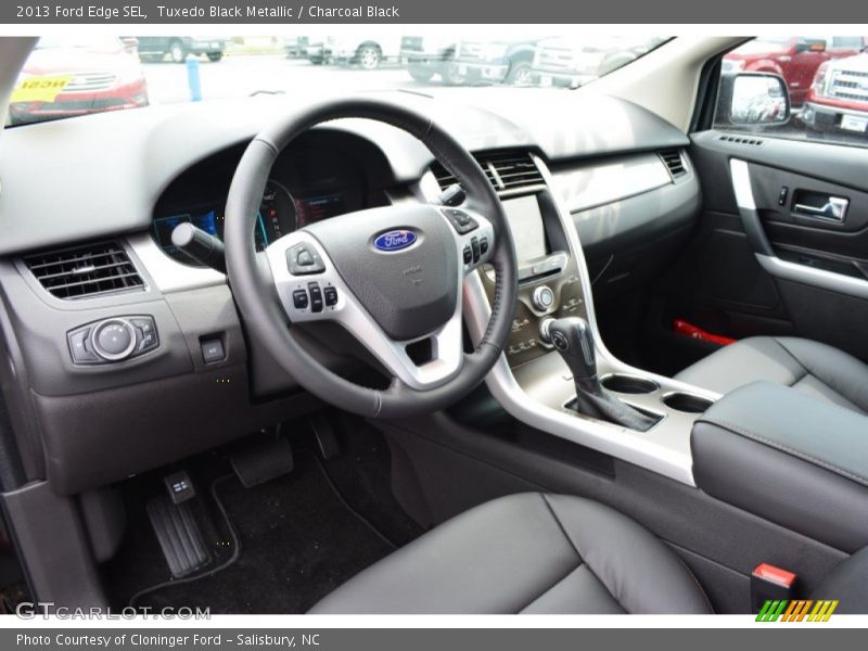 Tuxedo Black Metallic / Charcoal Black 2013 Ford Edge SEL