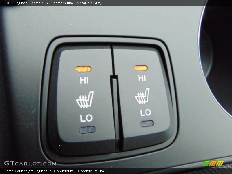 Phantom Black Metallic / Gray 2014 Hyundai Sonata GLS