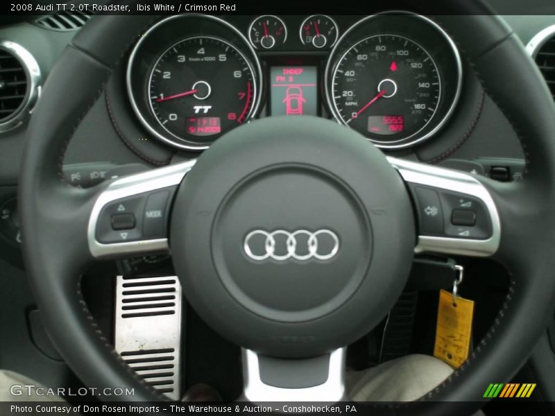Ibis White / Crimson Red 2008 Audi TT 2.0T Roadster