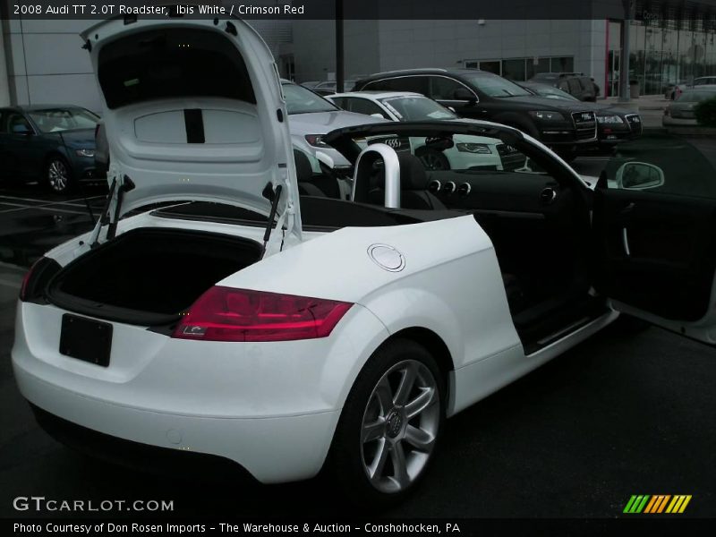 Ibis White / Crimson Red 2008 Audi TT 2.0T Roadster