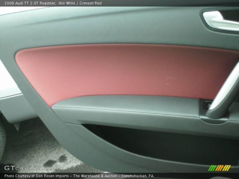 Ibis White / Crimson Red 2008 Audi TT 2.0T Roadster