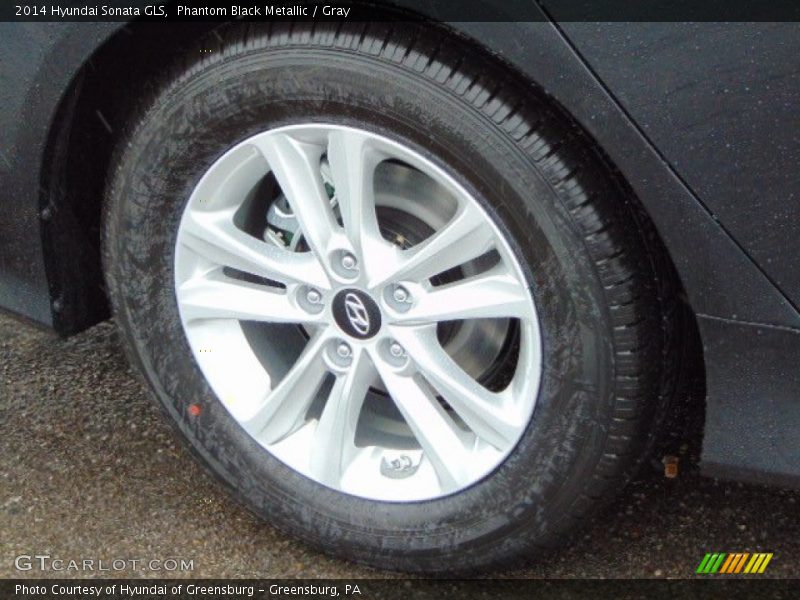 Phantom Black Metallic / Gray 2014 Hyundai Sonata GLS