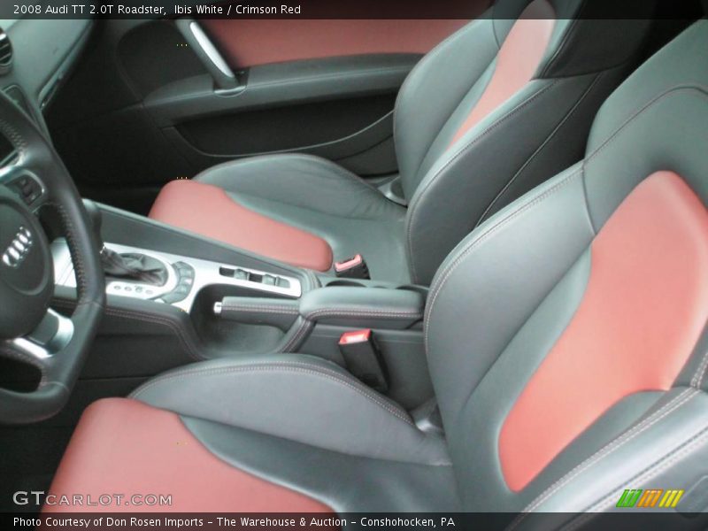 Ibis White / Crimson Red 2008 Audi TT 2.0T Roadster