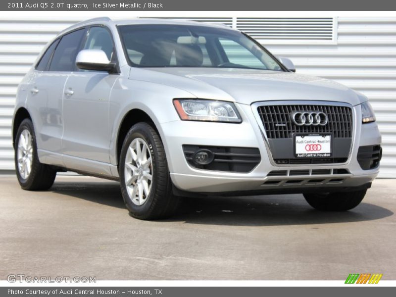 Ice Silver Metallic / Black 2011 Audi Q5 2.0T quattro